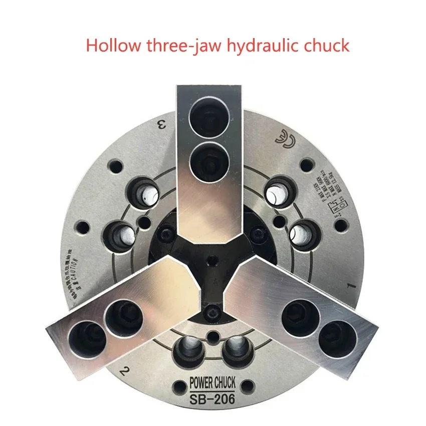 SB-204 SB-205 SB-206 SB-208 Hydraulic Chuck Oil Pressure Chuck Three-jaw  Hollow Hydraulic Chuck For Mechanical CNC Lathe