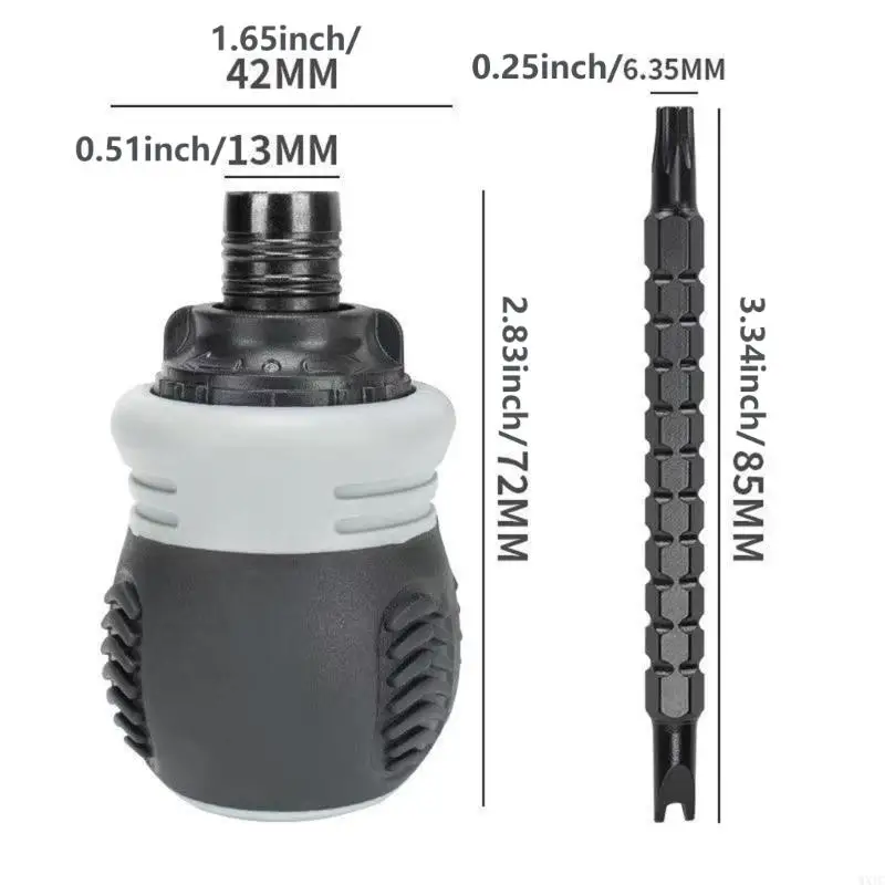 Combinazione cacciavite a cricchetto ergonomico wxtc set per appassionati fai -da -te e ingegneri itineranti riparazioni
