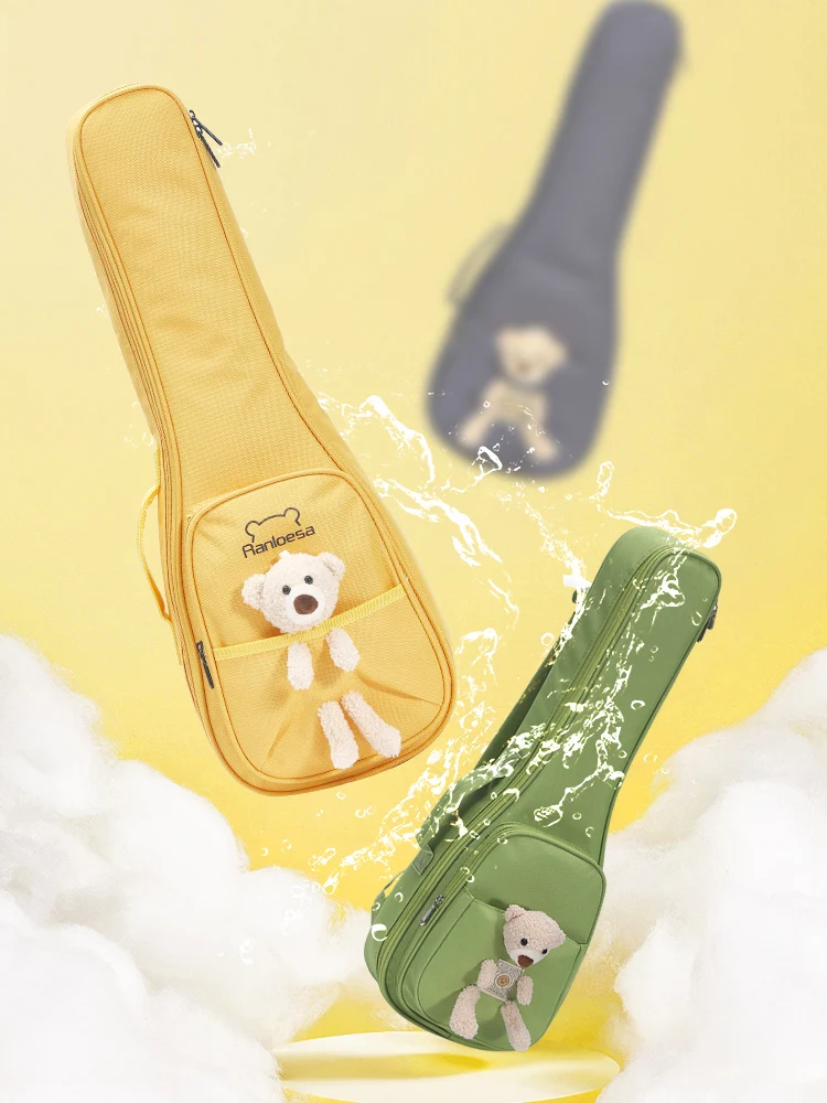 

Cute 23-Inch Ukulele Guitar Bapa Portable Double oulder Bag Children's Lovely Instrument Case Ukulele Box