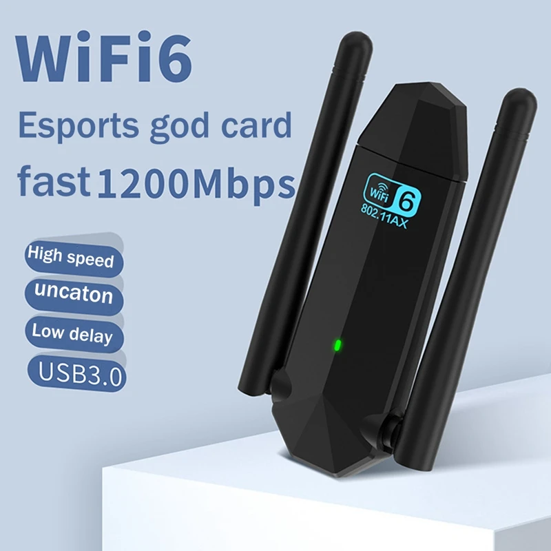 Wifi 6 USB Adapter Dual Band AX1800M 2.4G/5Ghz Wireless Network Card Component Accessory USB3.0 Wifi Receiver Transmitter