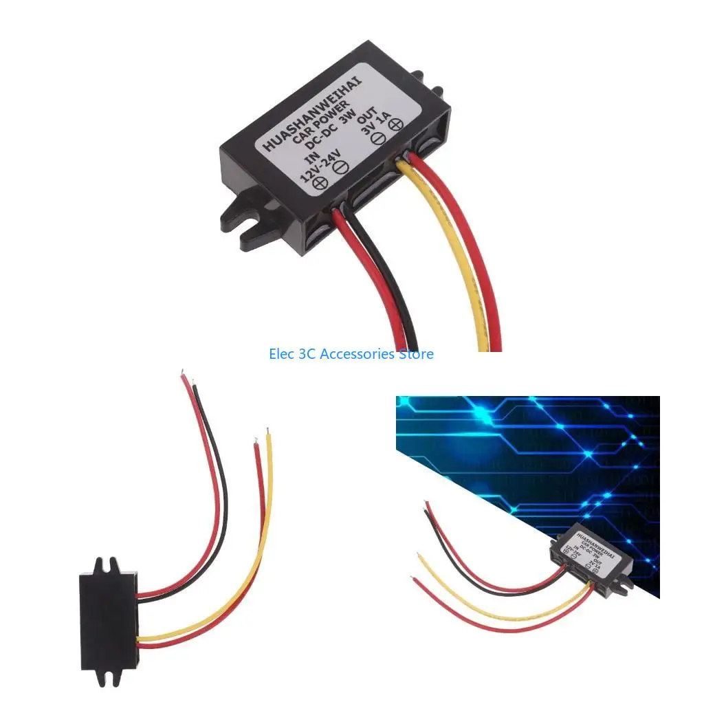 Y51A Regulator Converter Module Reduced Adapter Convert 12-24V to 3V for Tire Pressure Meter Radio Toy