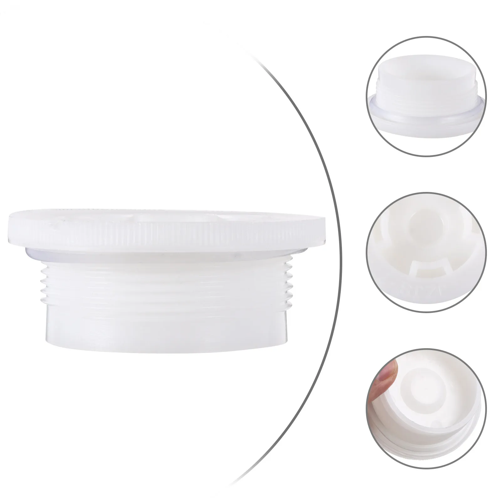 10Pcs Chemical Drum Cap Round Thread Cap for Poly Drums Tight Seal Anti-Splash Lid for Fertilizers Industrial