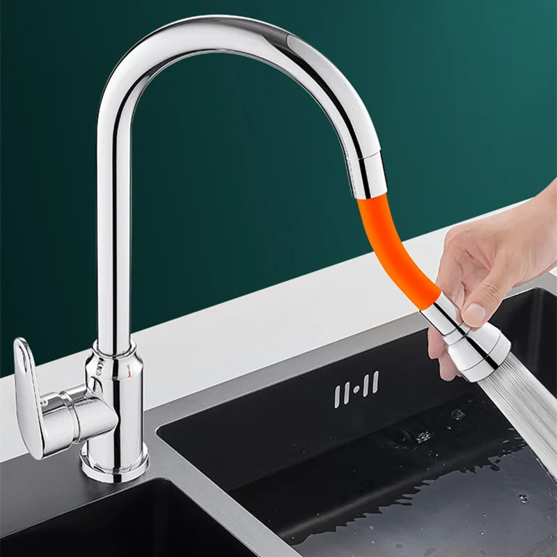 New 3 Mode Universal Kitchen Sink Faucet Extension Extender 360°Free Bending Flexible Hose Water Tap Pipe Extension Tube Adapter