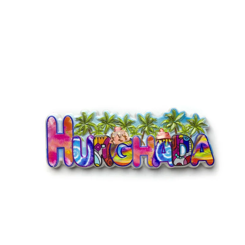 

Egypt Helgada Creative Painted Letters Cultural and Creative Magnetic Refrigerator Magnet3d3D Travel Souvenirs and Gifts