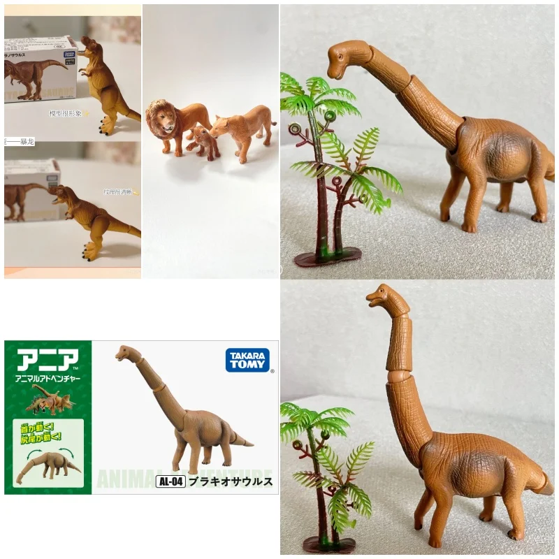 

Original Takara Tomy Tomica Simulation Wild Animal Tiger Crocodile Elephant Lion Panda Orangutan Model For Children Toy Gift
