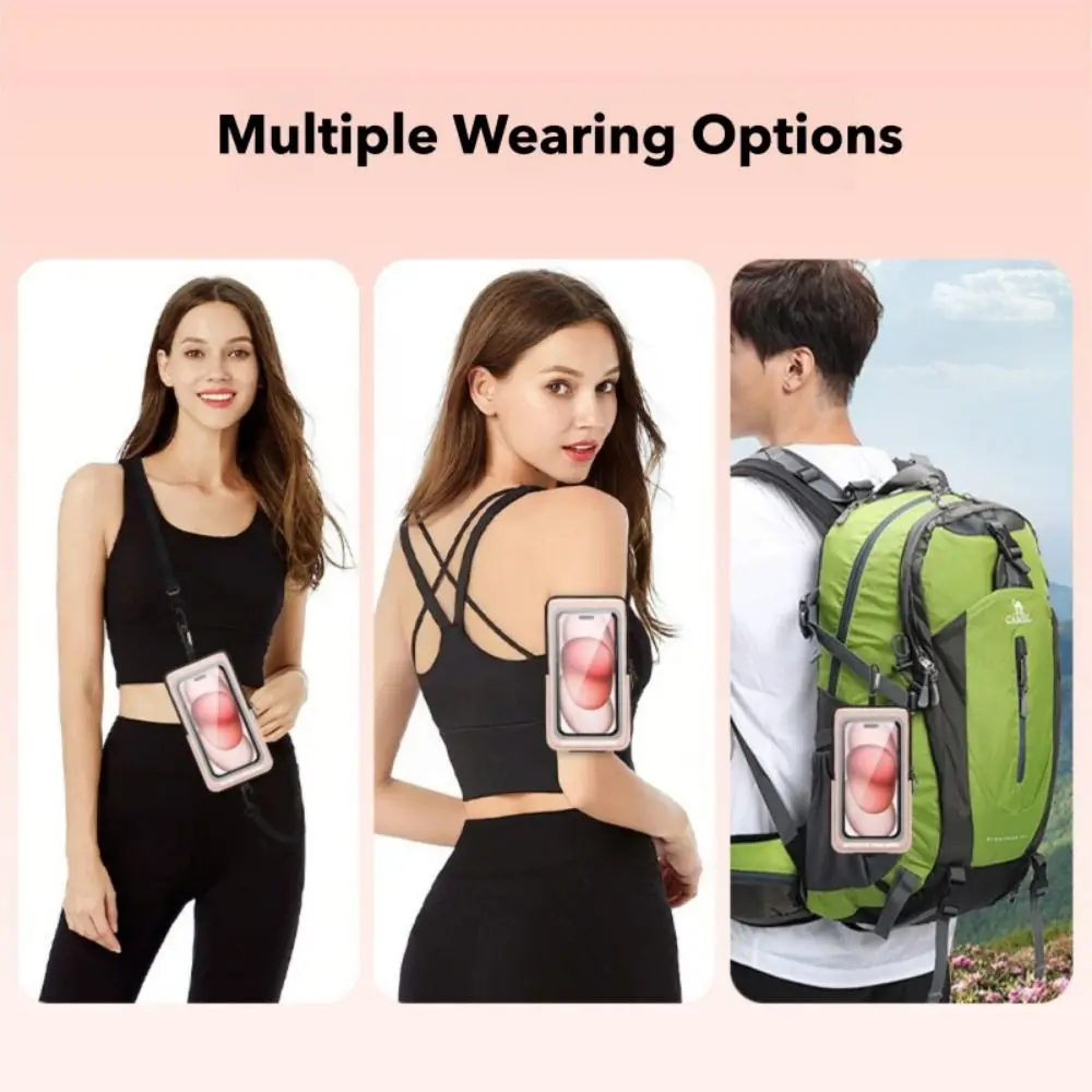 Portable Multicolor Sport Wrist Bag Waterproof Touchable Arm Bag Elastic Crossbody Phone Bag Universal