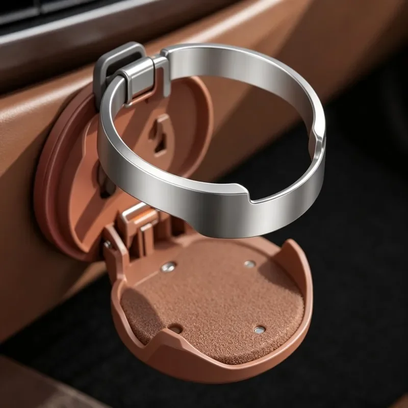 Universal Foldable Car Cup Holder with Hook Car Door Drink Bottle Storage Holder Car Accessory