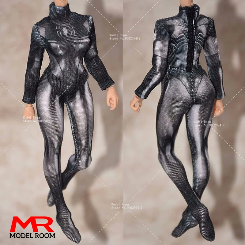 1/12 Scale Female Cosplay Combat Suit Bodysuit Jumpsuit Clothes Model Fit 6'' Romankey Soldier Action Figure Body Dolls view 2