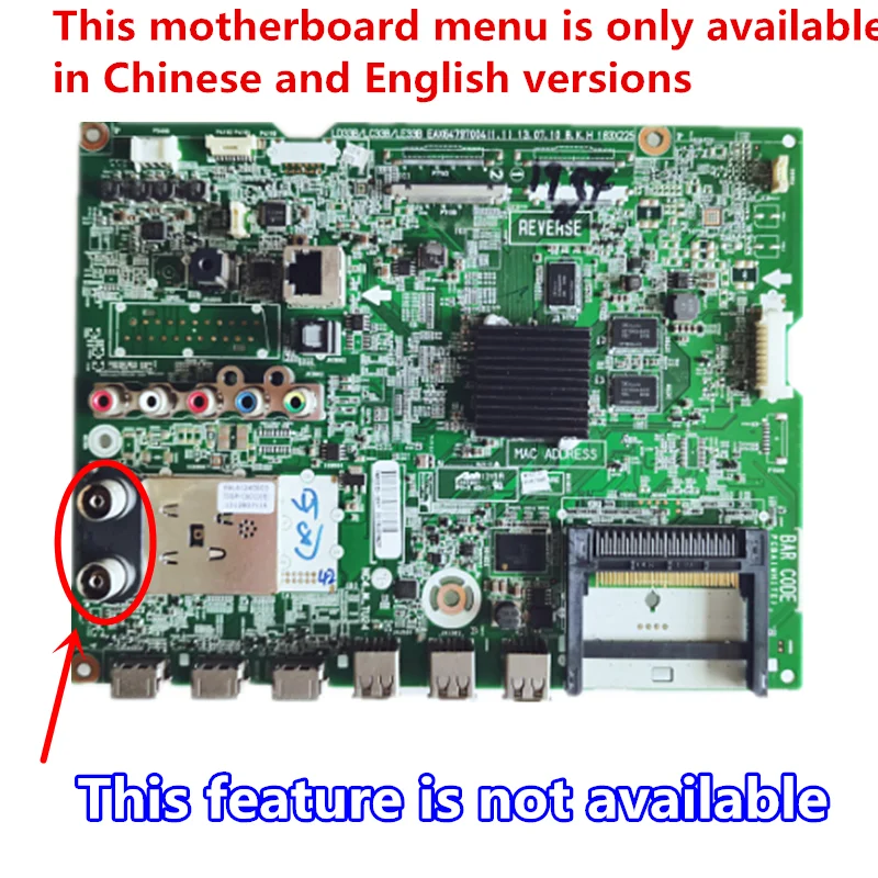 Motherboard Motherboard untuk LG TV Board Board 4242la620 42LA640S Board 47LN5708 39LA620S papan utama