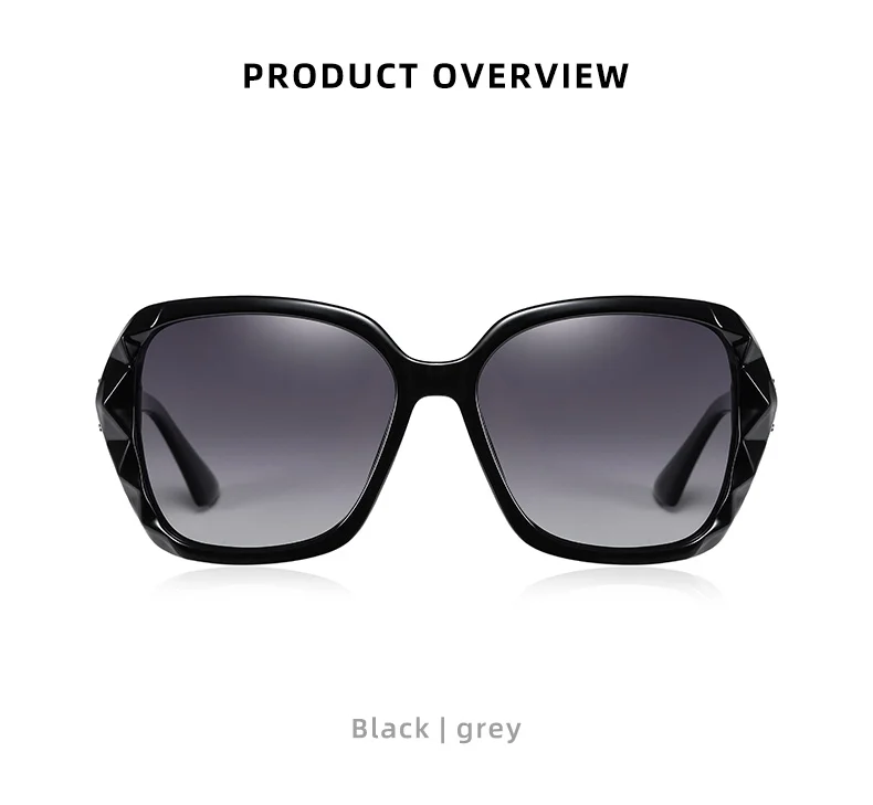 BARCUR Leichte, luxuriöse und elegante Sonnenbrille im Urlaubsstil mit großer Rahmendekoration, Gesichtsform, UV-Schutz – Detail 10