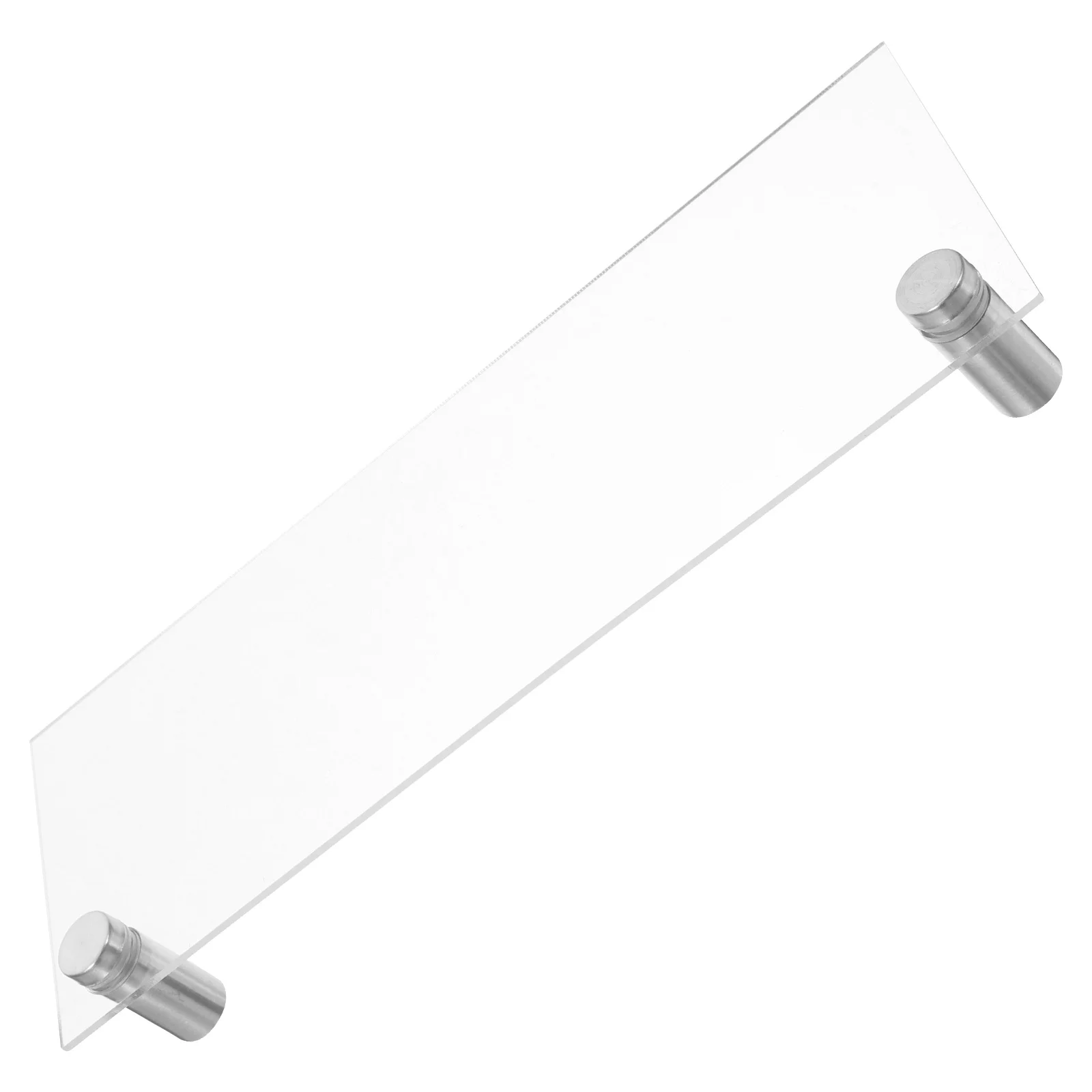 

Blank Clear Acrylic Desk Name Plate Transparent Desktop Sign for Office Conference Room Workstations Desk Name Plate