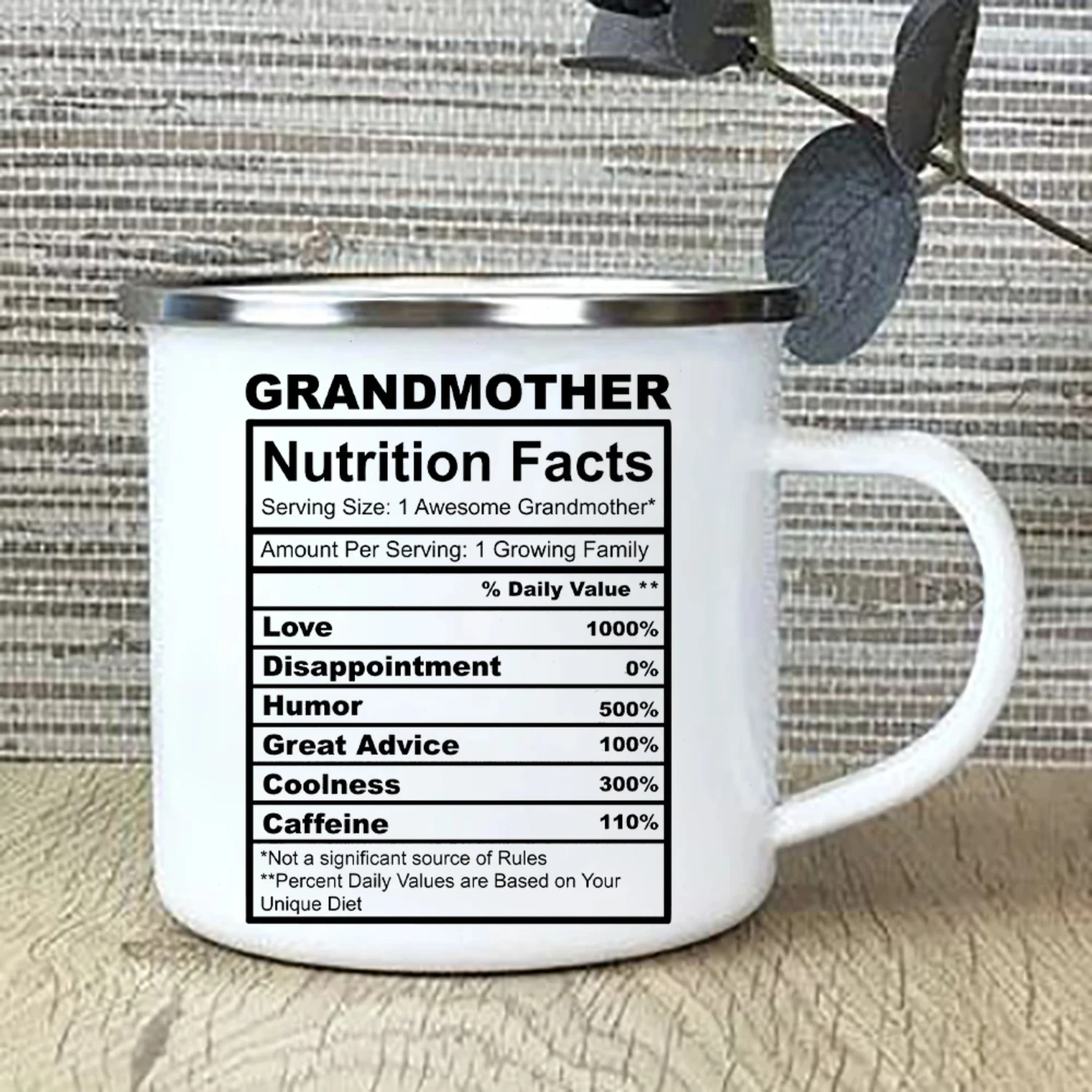 Grandma's Best Nutritional Facts Coffee Mug Tea Cup - Mothers Day Gifts for Grandmother