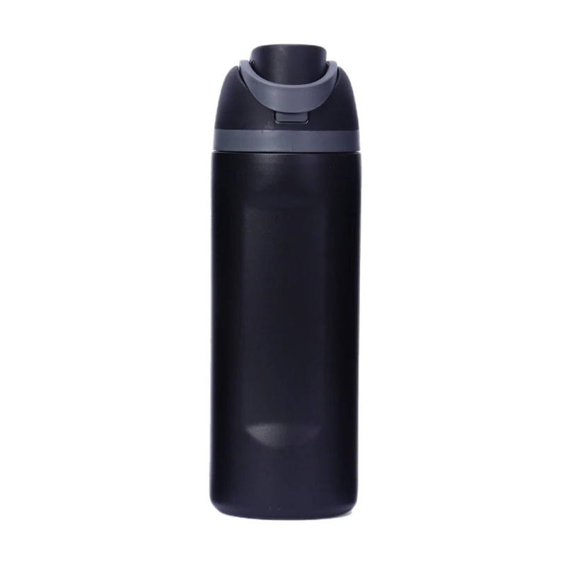 JUSTINLAU Draagbare 19/24/32oz Thermosbeker Vacuümfles Fruitmok Riemfles RVS Reistuit Warm & Koud Houdende Waterfles