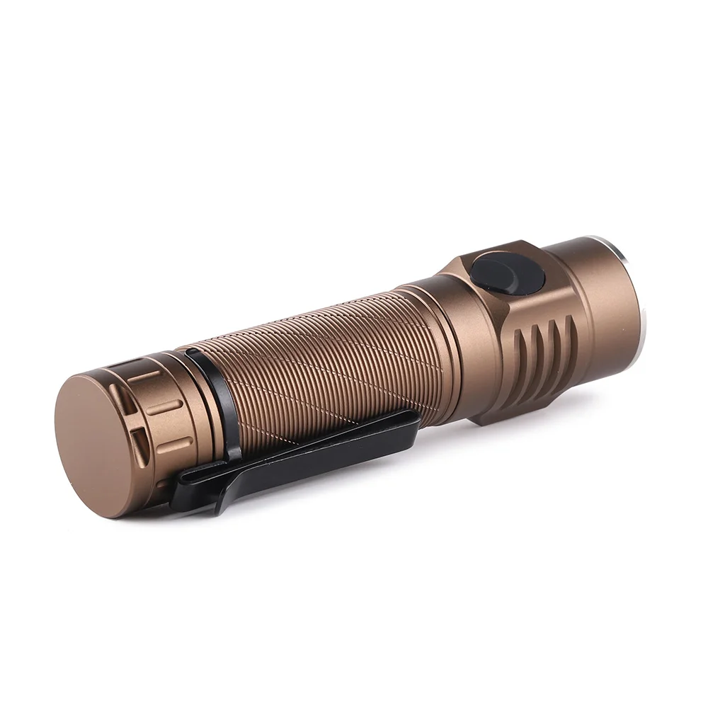 Convoy Desert tan S21E Flashlight with SFT40 Linterna Led 21700 Type-C Rechargeable Light Camping Fishing Lamp Work Latarka