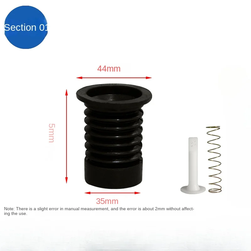 1Set Universal Semi-automatic Double-bucket Washing Machine Drain Water Valve Leather Cover Spring Water Seal Fittings