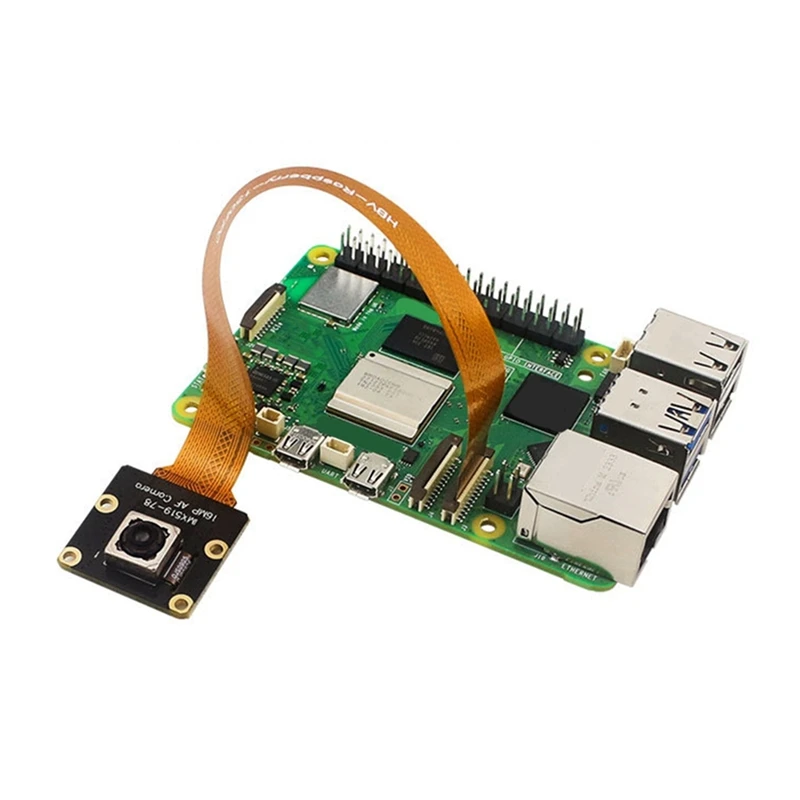 สําหรับ Raspberry Pi 5 16MP AF กล้อง Auto Focus IMX519-78 4656X3496 ความละเอียดสูงเกรดอุตสาหกรรมโมดูลกล้อง