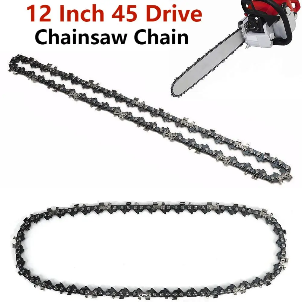 2Pcs 12 Inch Chainsaw Chain 22 Teeth 45 Drive Electric Saw Accessories Replacement Chainsaw Saw Chain 3/8