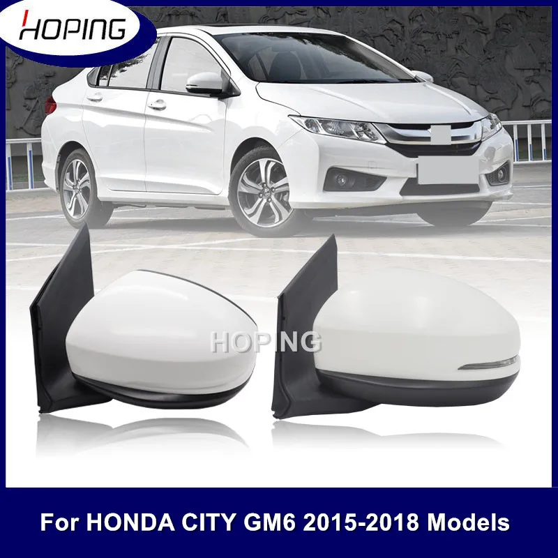 

Боковое зеркало Hope наружное заднего вида в сборе для HONDA CITY GM6 2015 2016 2017 2018 3 контакта без светодиодный/5 контактов светодиодный