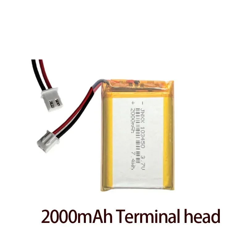 3.7V 103450 Polymer Lithium Battery  2500 MAh Rechargeable 103450 Polymer Battery for MP5 Toys Cameras  GPS  Bluetooth  Speakers