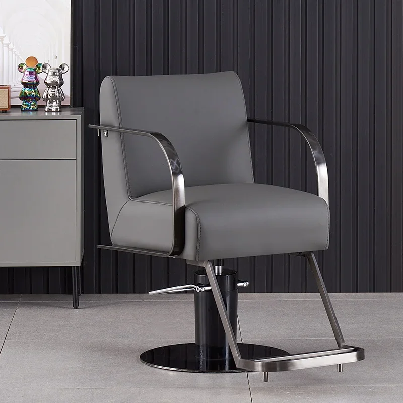 

Black Heavy Duty Barber Chair Spa Pedicure Cover Leather Aesthetic Owl Swivel Home Office Massage Chairs Barbershop Wheels Gold