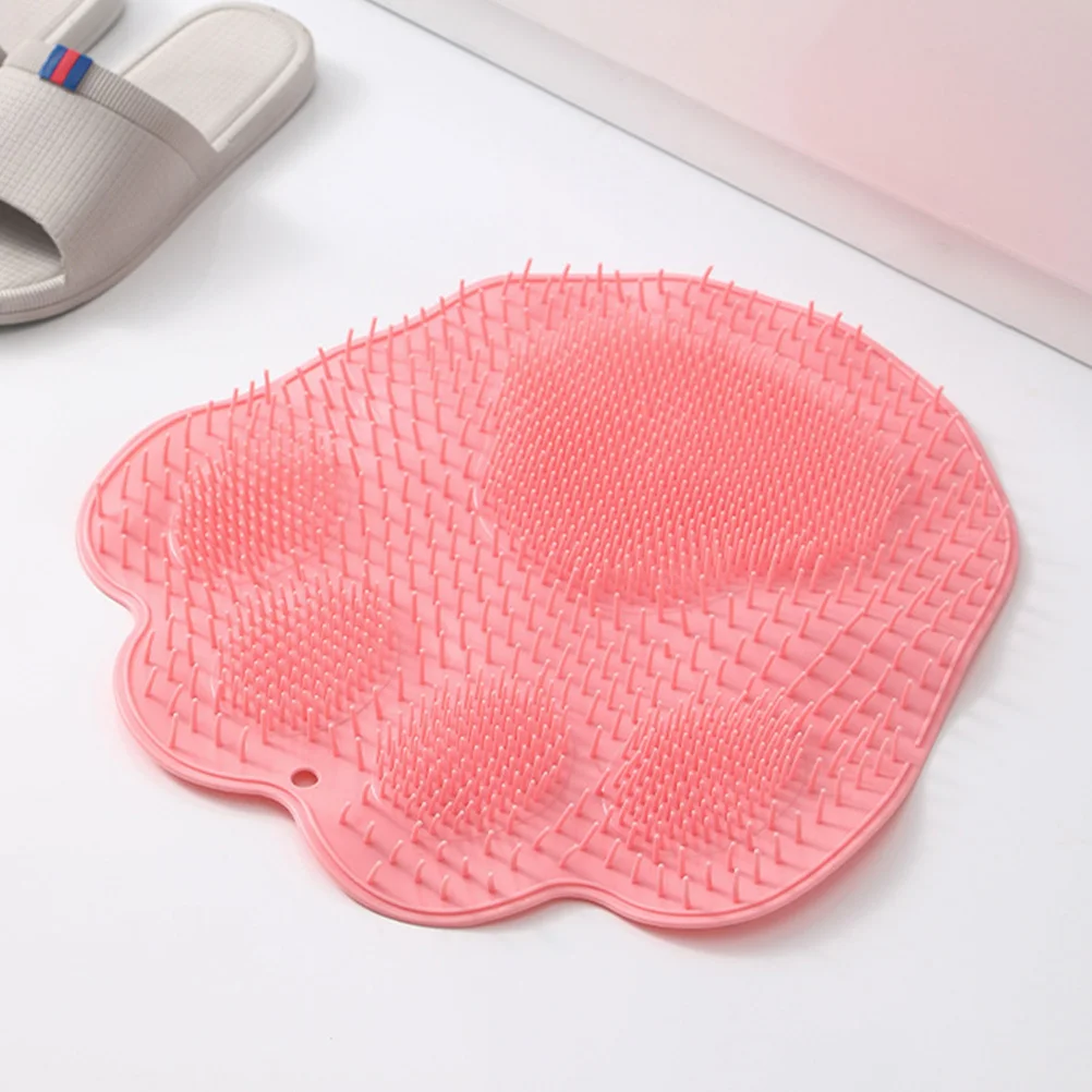 

Anti-Skid Back Scrubber Mat Large Foot Massage Pad For Shower Bathroom Floor Wall Mounted Suction Cup Body Scrubber