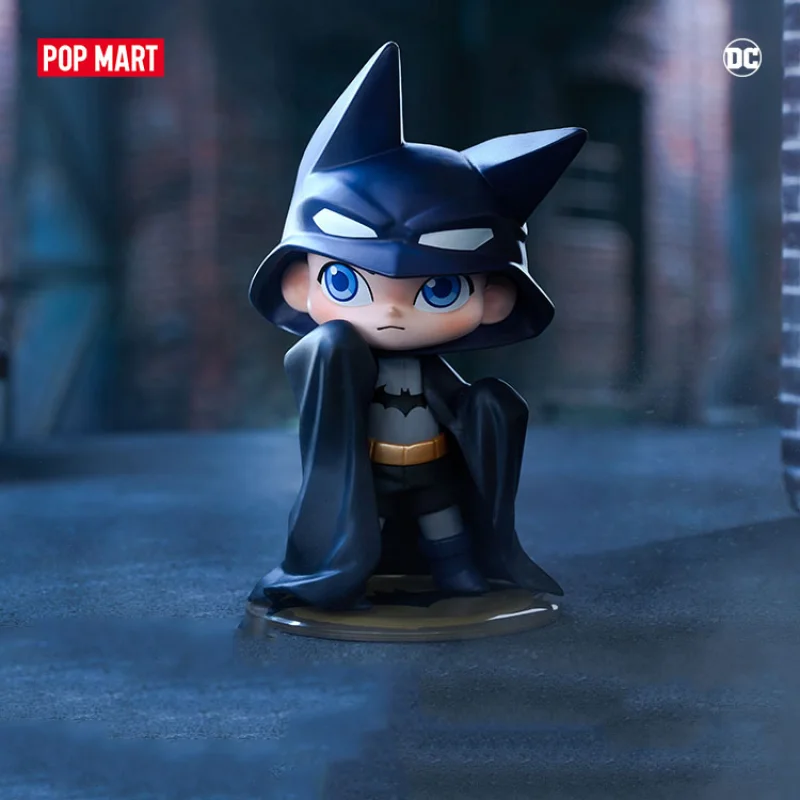 POP MART DC Justice League Childhood Series Anime Action Figure Guess Bag Ornament Figurines Home Decor Desktop Dolls Girls Gift