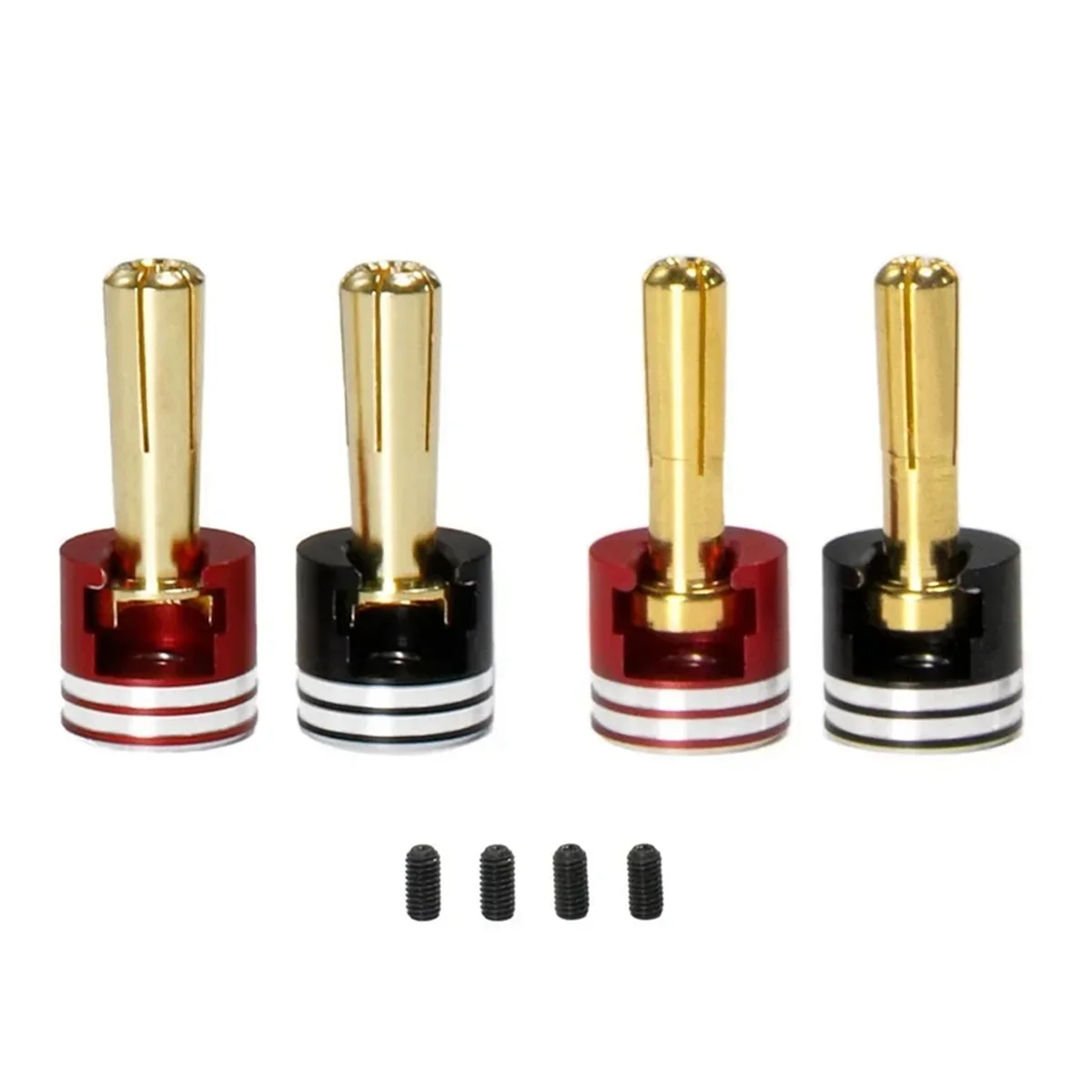 A002 Welding-Free Hard Shell Metal Heatsink Plugs & Grips 4mm/5mm Set for 1/10 Off-Road Truck RC Car Upgrade Parts view 6