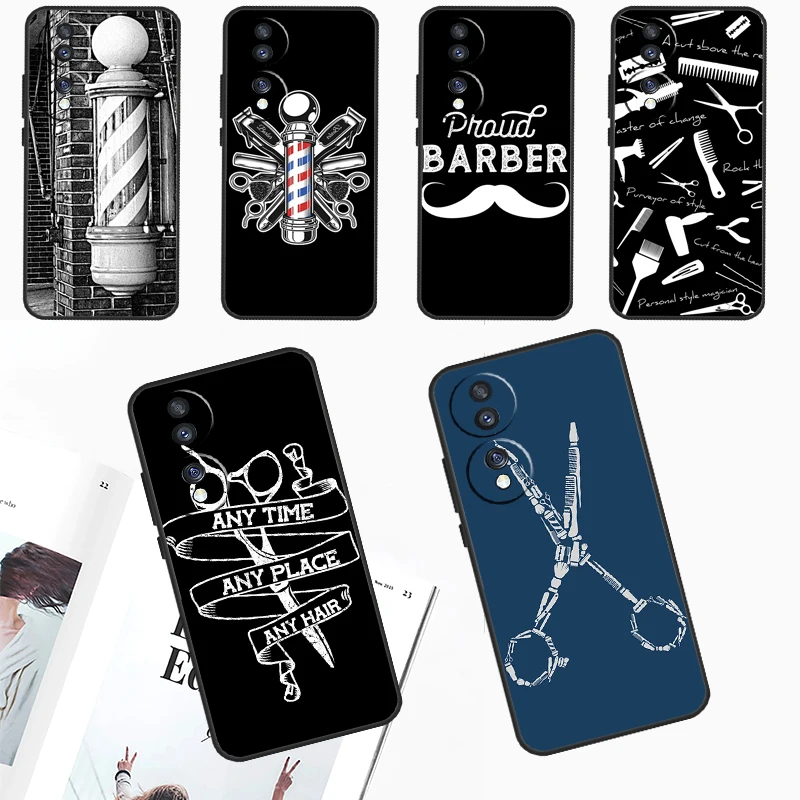 Hairdresser Barber Scissors For Honor X8b X9b X7 X8 X9 X6a X7a X8a X9a Case For Honor Magic 6 Lite 5 Pro 50 70 90 Cover