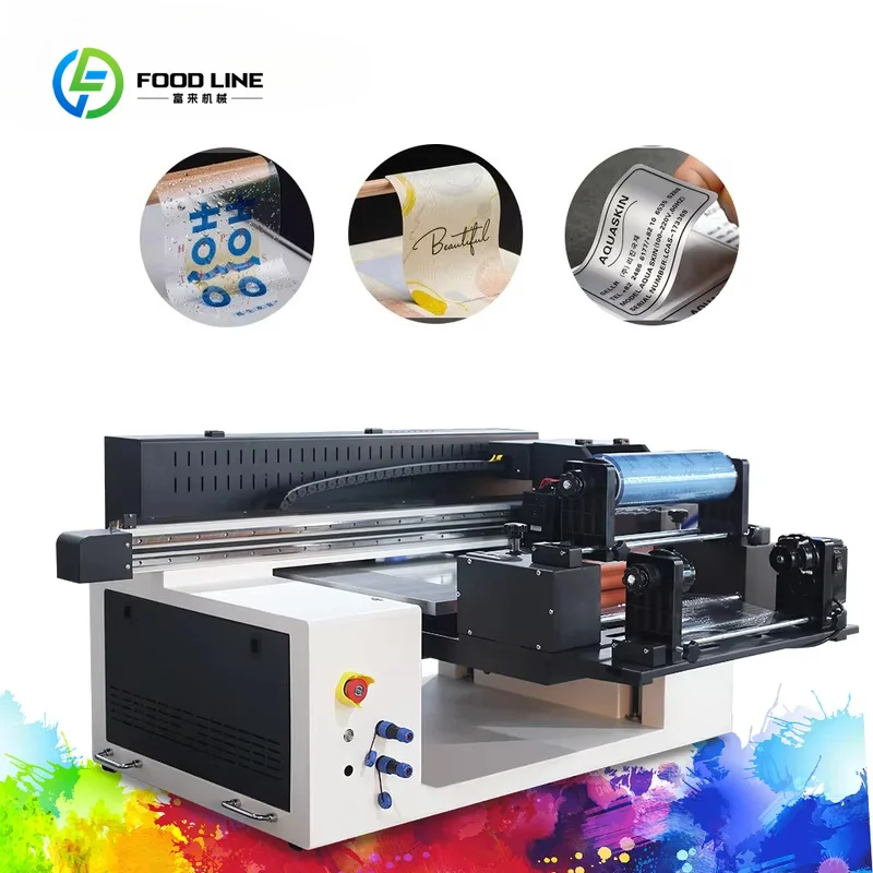 Customized 6060 Roll-to-Flat UV Digital Printer - Flatbed Machine for Glass, Acrylic, Metal, Wood, Plastic, Leather