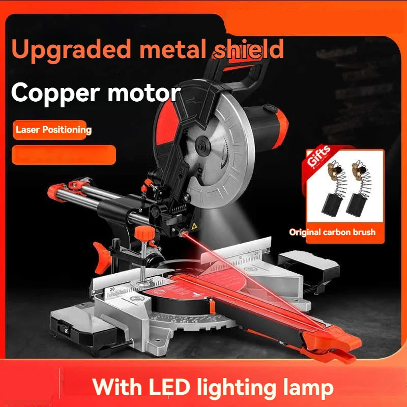 

Sliding Compound Miter Saw Aluminum Alloy Cutting Machine Bevel Cut Bar Saw Aluminum Machine