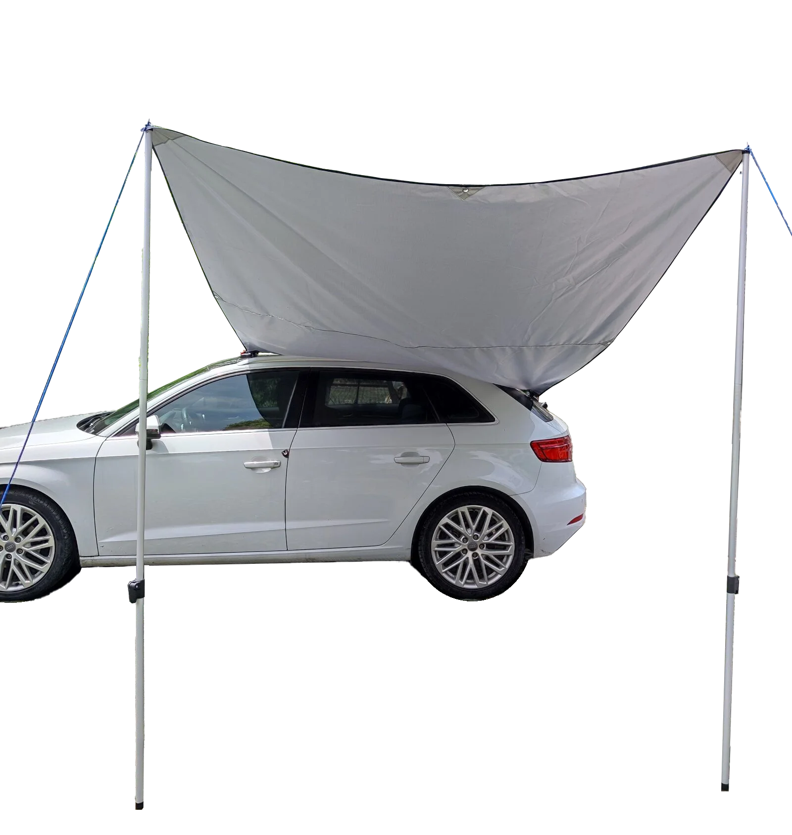 

STLF DANCHEL Outdoor Portable Suction Cups Car Side Awning Gear Camping Tent Canopy with Poles Sun Shelter Waterproof Gray 2X3M