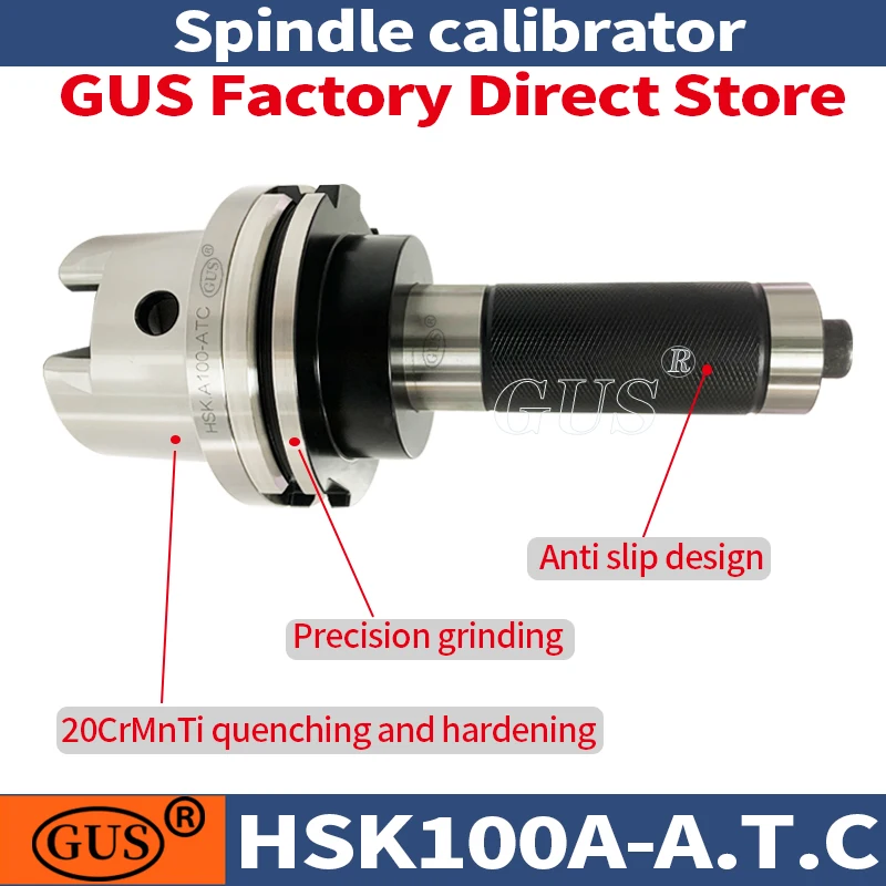 GUS HSK100A-A.T.C calibratore mandrino tornio test calibrazione modulo combinato a tre punti strumenti dell\'attrezzatura del correttore