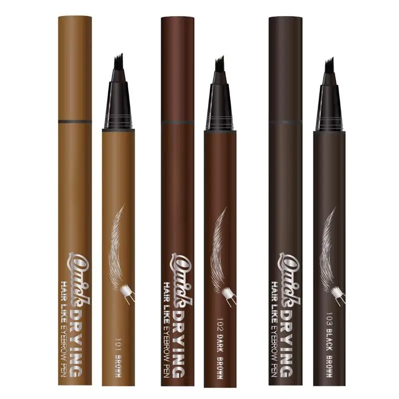 

Eyebrow Color Brow Pen for Natural Looking Brows Makeup Liquid Eyebrow Pencil Waterproof Long-Lasting 0.6ml Eye Makeup Brow Pen