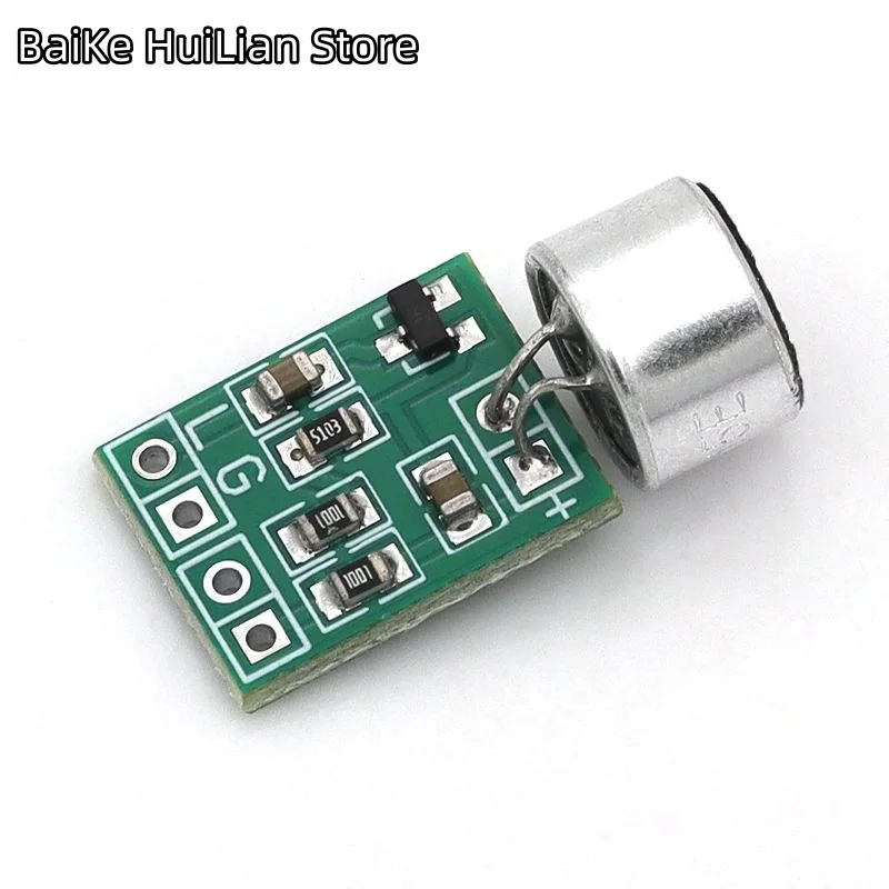 

Mini Microphone Audio Amplifier Module Speaker Circuit Board DC 2.5-9V 14x12mm Mic Accessories