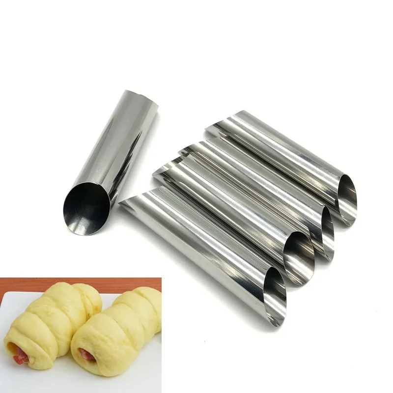 

1pc Danish two-way Large Spiral Coil Tube Croissant Mold Hollow Bread Tube Croissant For Bread Cake Kitchen Tools Set