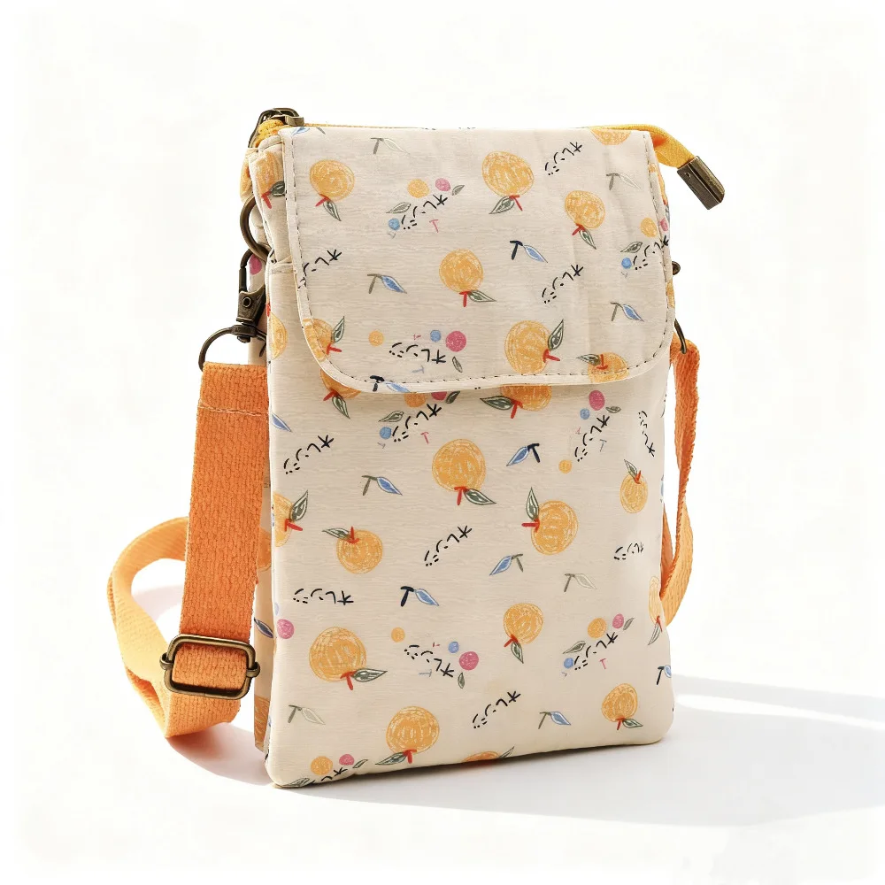 حقيبة هاتف كروس من سلسلة اللوحات الزيتية الجديدة متعددة الاستخدامات مكونة من 5 طبقات وحقيبة نسائية من القماش على الطراز الريفي #5