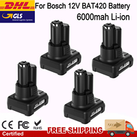 BAT420 For Bosch 12V Battery BAT411 BAT412 BAT413 BAT414 2607336013 2607336014 GSB GSR GSA 10.8V Cordless Power Tools Battery