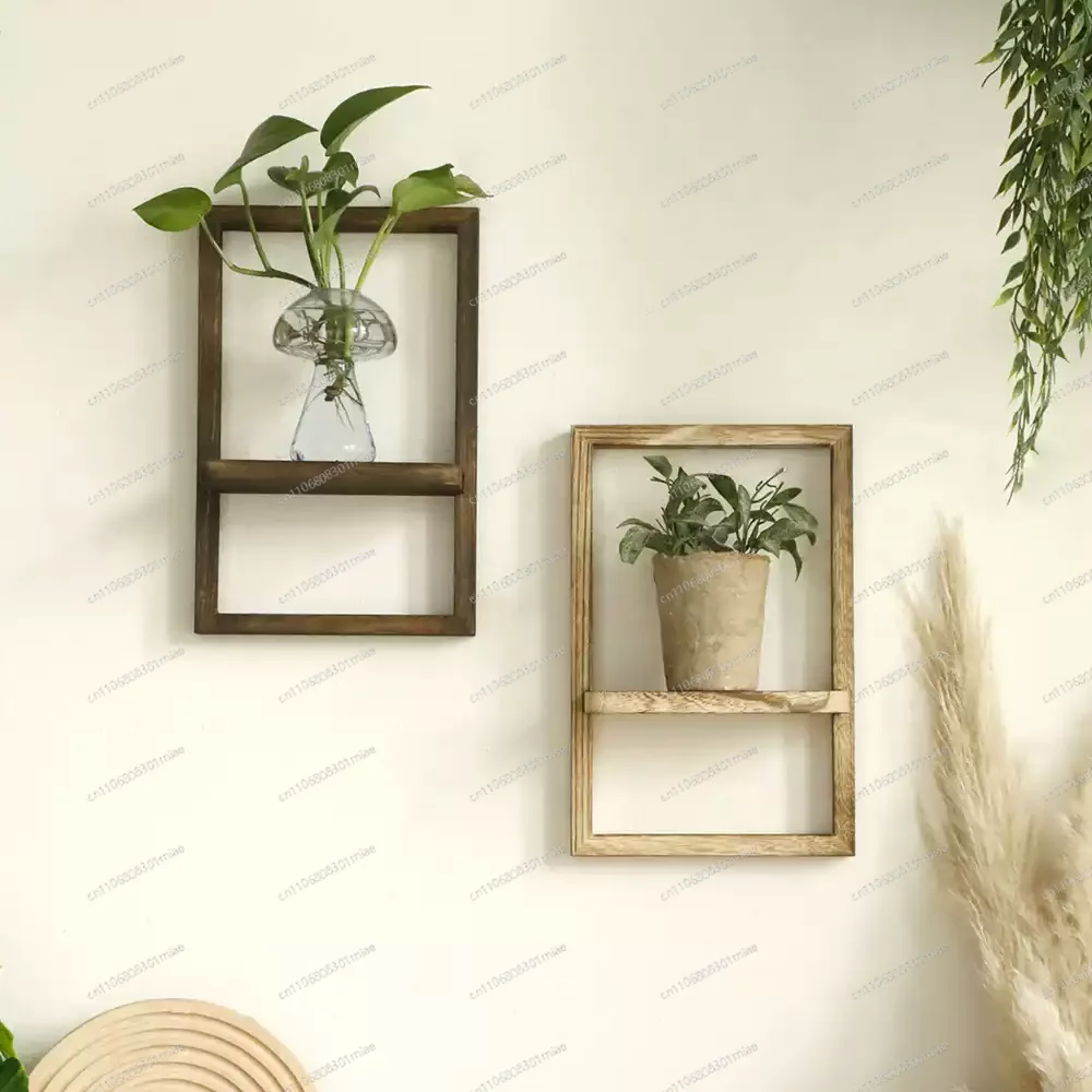 Wooden Display Shelf Floating Shelves Rustic Wood Shelves Wall Storage for Bedroom Kitchen Over Toilet Small Wall Mounted Gifts