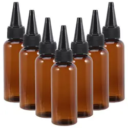10Pcs 50ml Plastic Applicator Bottle Hair Squeeze Bottle Empty Oil Bottles Hair Dye Bottle Plastic Dispenser Refillable Bottles