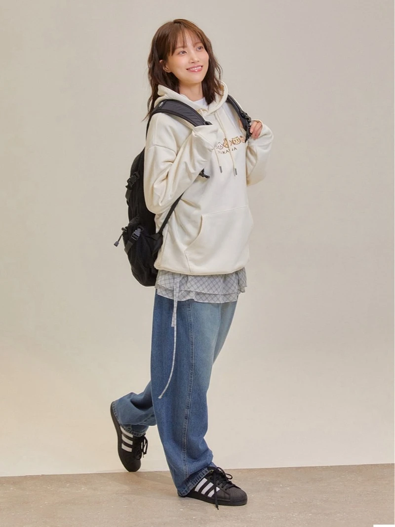 MINISO chiikawa Jiyikawa Usaqi gemeinsames Kapuzenpullover Langarm vielseitiges Damen- und Herrenoberteil Pullover Herbst Winter Kleidung