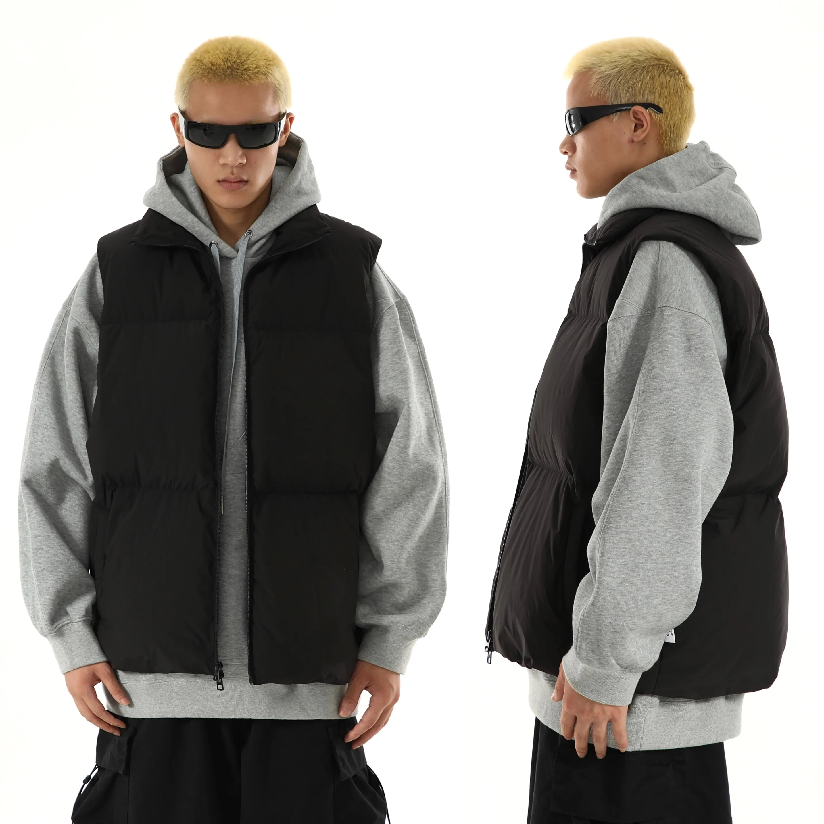 

Модная хлопковая куртка в американском стиле, жилет, мужская простая и универсальная зимняя теплая куртка без рукавов в японском стиле ретро, модное пальто