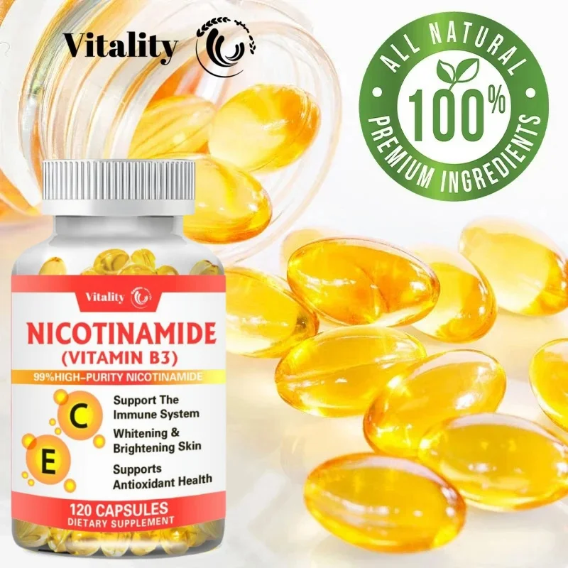 Vitality Vitamin B3 Nicotinamide Capsules Easily Absorbed Vitamin supplement Capsules Beauty Health Skin Care Capsules