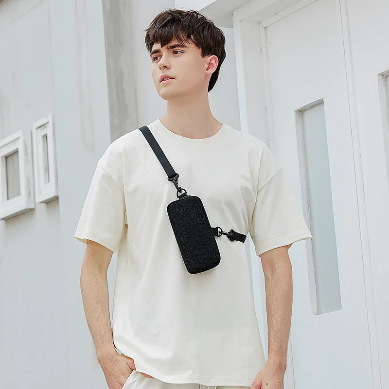 Stylish Men\'s Crossbody Bag New Portable Phone Case Unisex Mini Bag Multi-functional Coin Pouch With Strap Sling Bag men bolsas