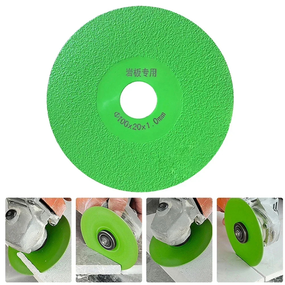 Disco da taglio per vetro per piastrelle da 100mm lama per sega da taglio per marmo diamantato mola per giada in ceramica smusso lama da taglio per lucidatura
