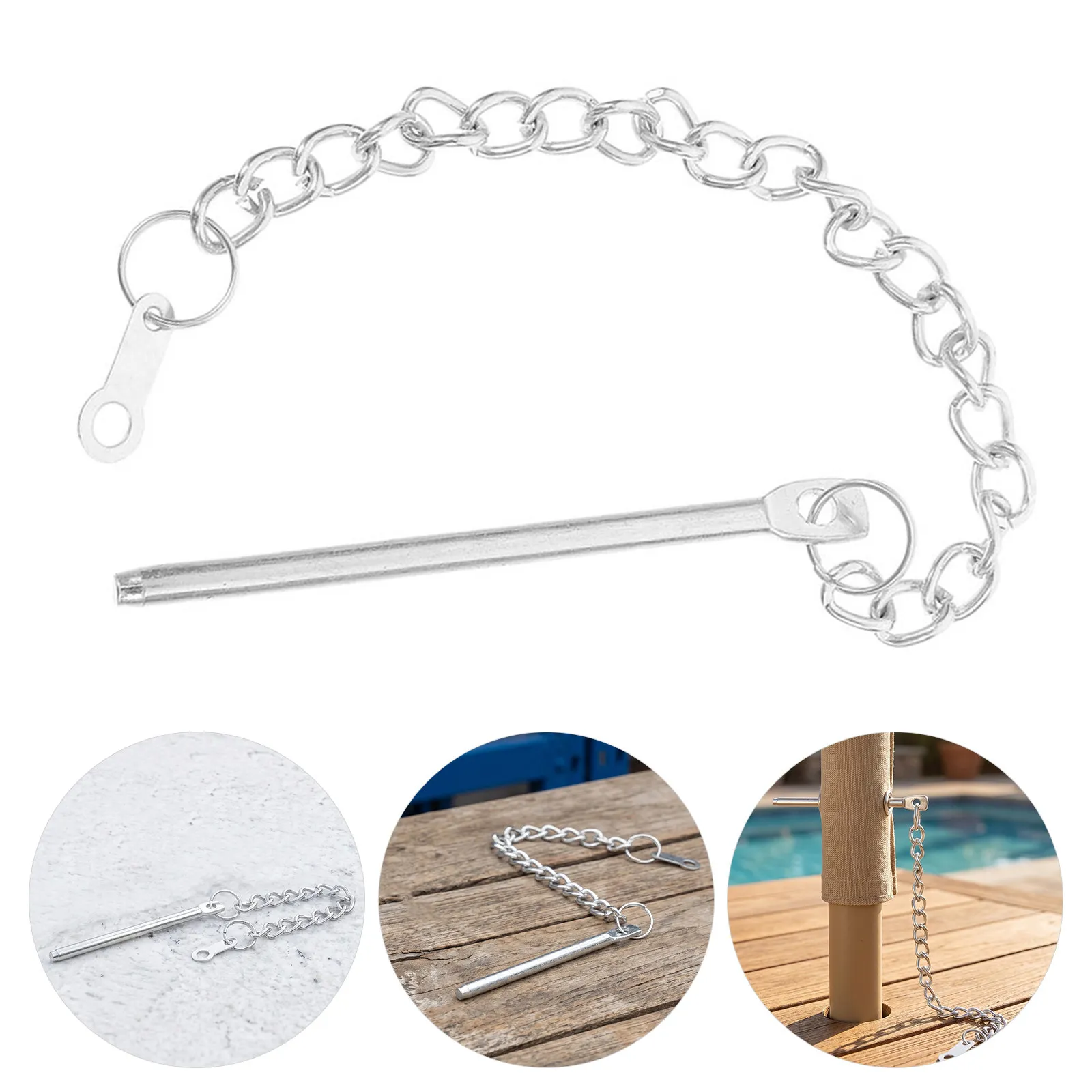5Pcs Outdoor Umbrella Pin Chain Stable Fasteners Replacement Part Patio Parasol Fixing Accessory Garden Terrace Sunshade