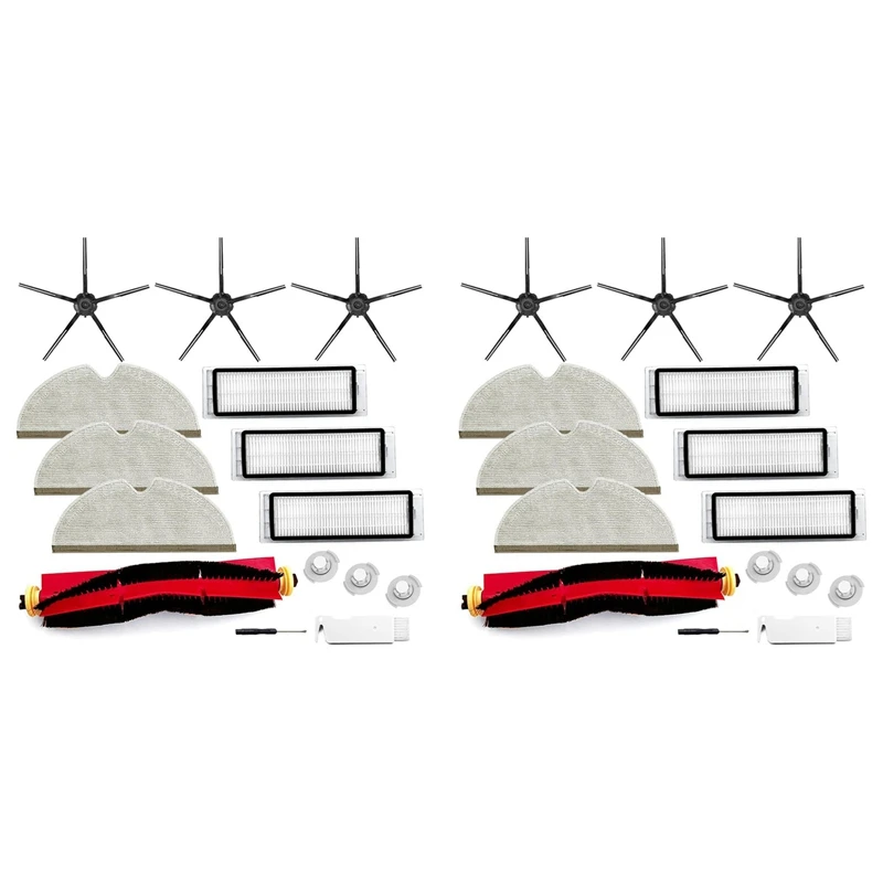 BAAN-2 Set For Roborock S6 Pure S6 E4 S4 Max S6 Maxv S5 S5 Max S4 E2 E3 E5 E20 E25 E35 Main Side Brush Hepa Filter Mop Cloth