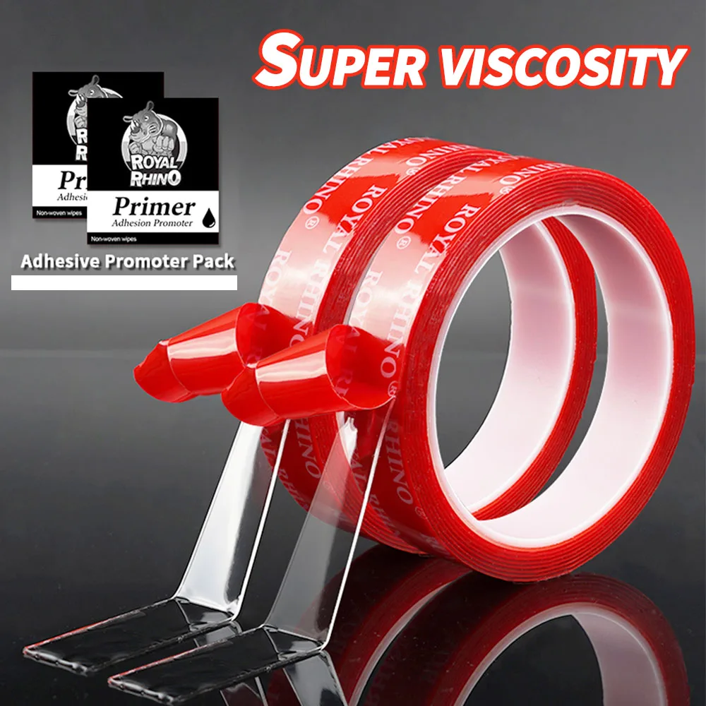 Strong Car Special Clear Double Sided Tape Heavy Duty Acrylic Foam Adhesive Sticker for Auto Rear Spoiler Household Accessories