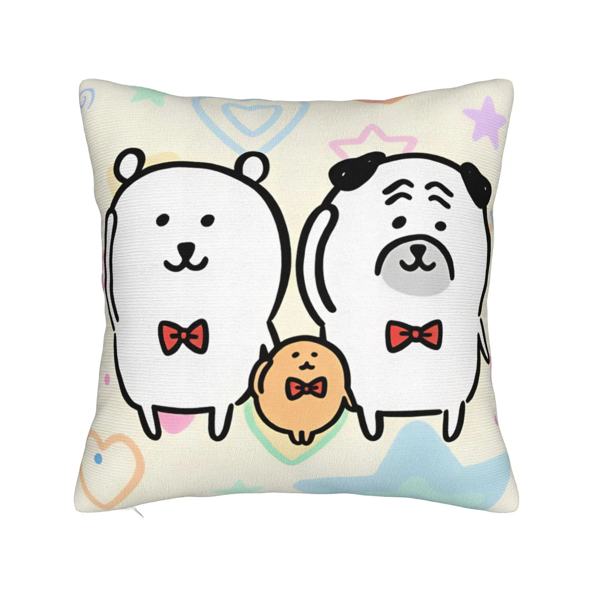Joke Bear Pillow Case  Design Pillow Cover For Office Car Home Decor Retro Trendy Pillowcases