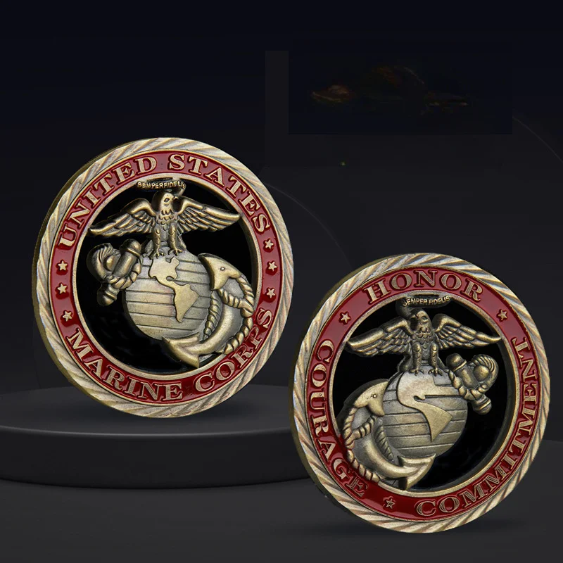 Commemorative Coin US Marine Corps Military Challenge Coin - Image 5