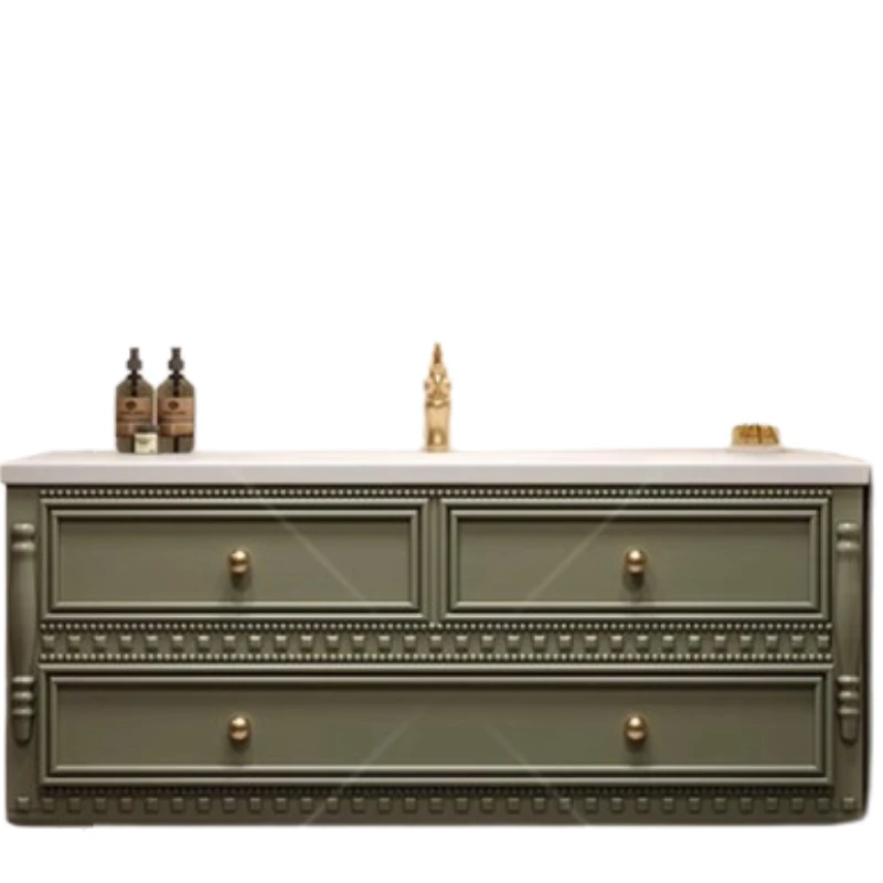 Armadietto da bagno retrò francese Decorazioni salvaspazio Divisioni Armadio Vanity Cucina Display Archivadores Mobili per la casa